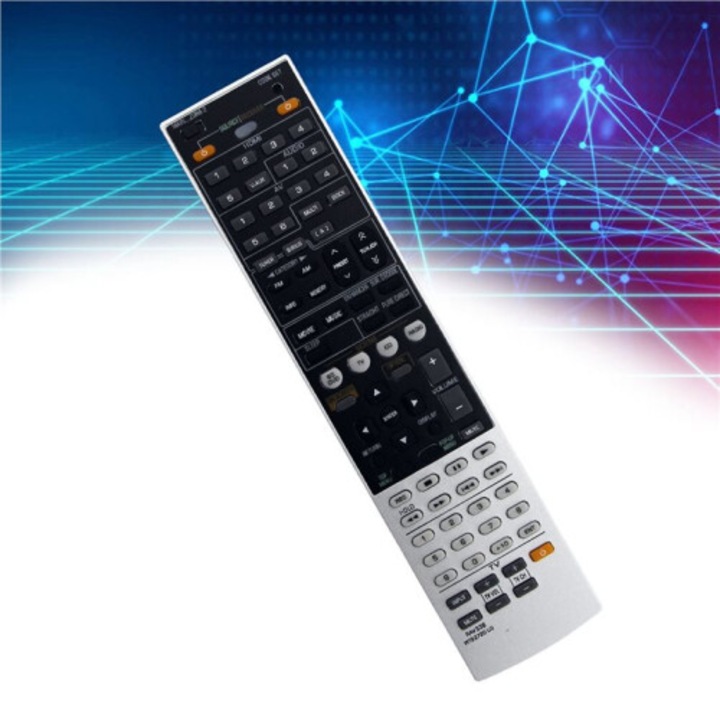 Távirányító csere Yamaha RAV336 RAV338 AV Receiverhez, fekete