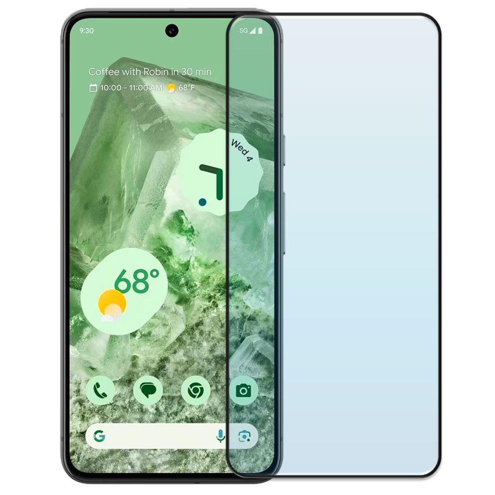 Folie din sticla securizata pentru Google Pixel 8, HAMSTERBOX Glass Shield, Protectie completa ecran, Full face, Aplicare rapida, Case Friendly, Transparenta