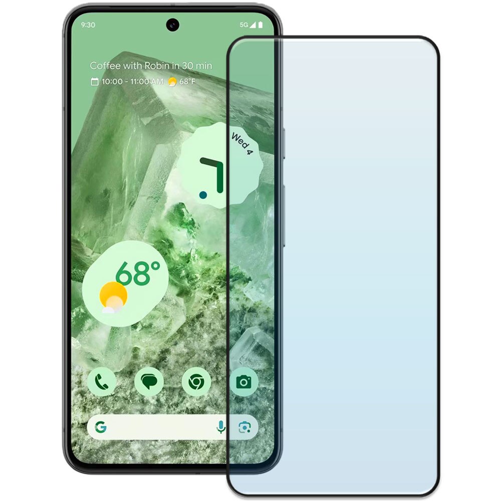 Folie din sticla securizata pentru Google Pixel 8, HAMSTERBOX Glass Shield, Protectie completa ecran, Full face, Aplicare rapida, Case Friendly, Transparenta
