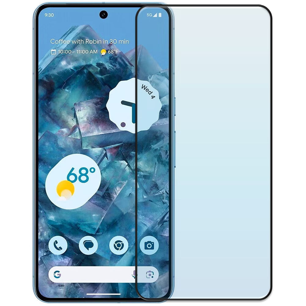 Folie din sticla securizata pentru Google Pixel 8 Pro, HAMSTERBOX Glass Shield, Protectie completa ecran, Full face, Aplicare rapida, Case Friendly, Transparenta