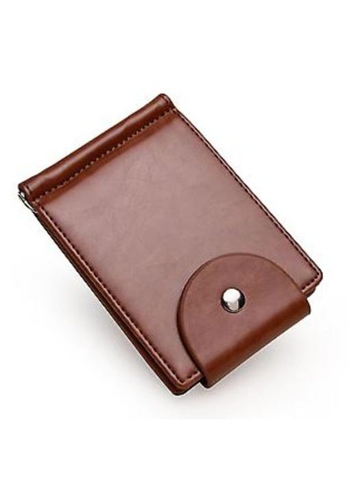 Унисекс портфейл от PU кожа 15x18x1см, 7 слота за карти, джоб за монети