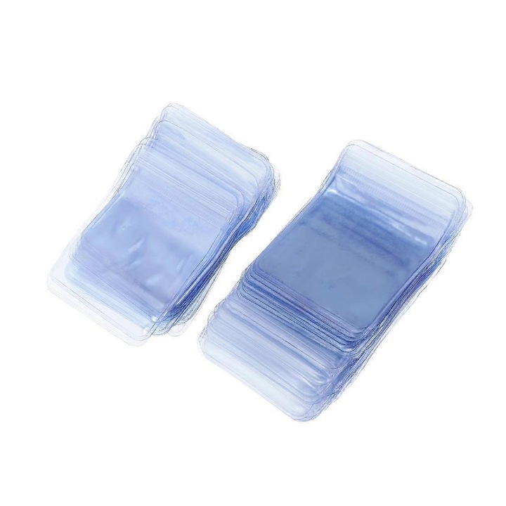 Set 100 pungi resigilabile plastic PPC, transparent, 8x12cm