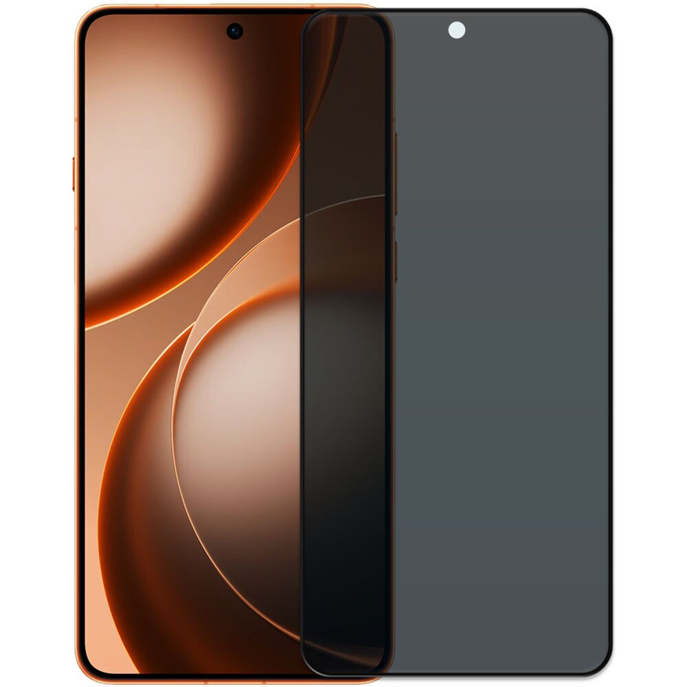 Folie din sticla securizata pentru Oppo Find X9 Ultra, HAMSTERBOX Privacy Shield, Protectie completa ecran, Full face, Aplicare rapida, Case Friendly, Negru