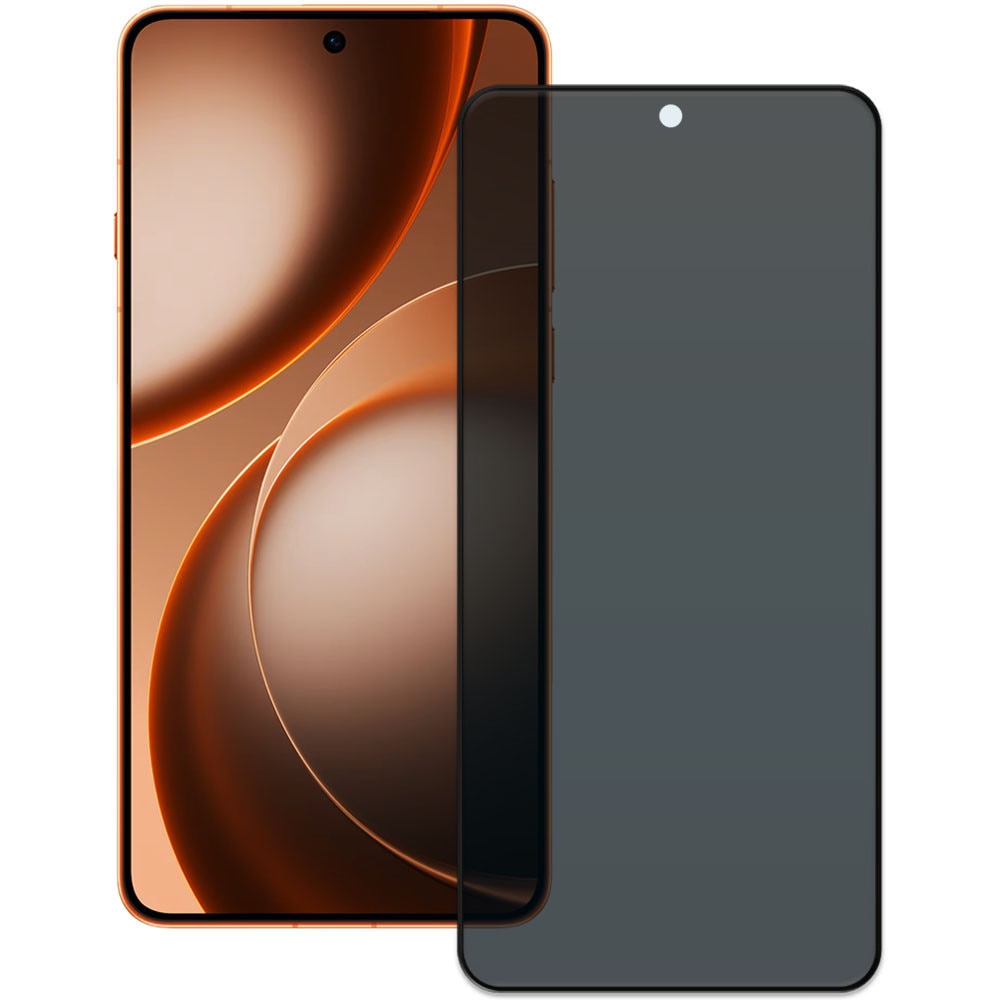 Folie din sticla securizata pentru Oppo Find X9 Ultra, HAMSTERBOX Privacy Shield, Protectie completa ecran, Full face, Aplicare rapida, Case Friendly, Negru