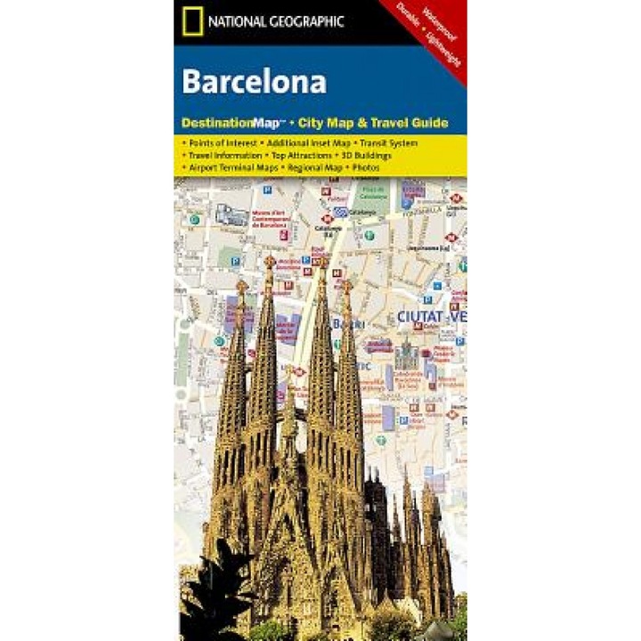 Barcelona City Map & Travel Guide, National Geographic Maps (Manufactured by)
