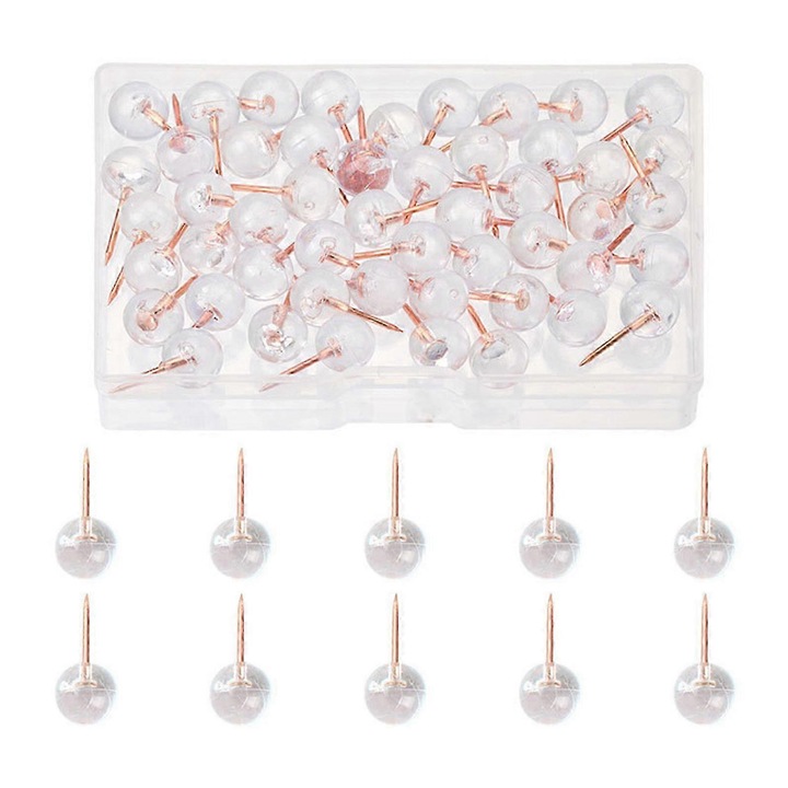 Set pioneze colorate diverse forme 50 buc 1.88x1.88cm