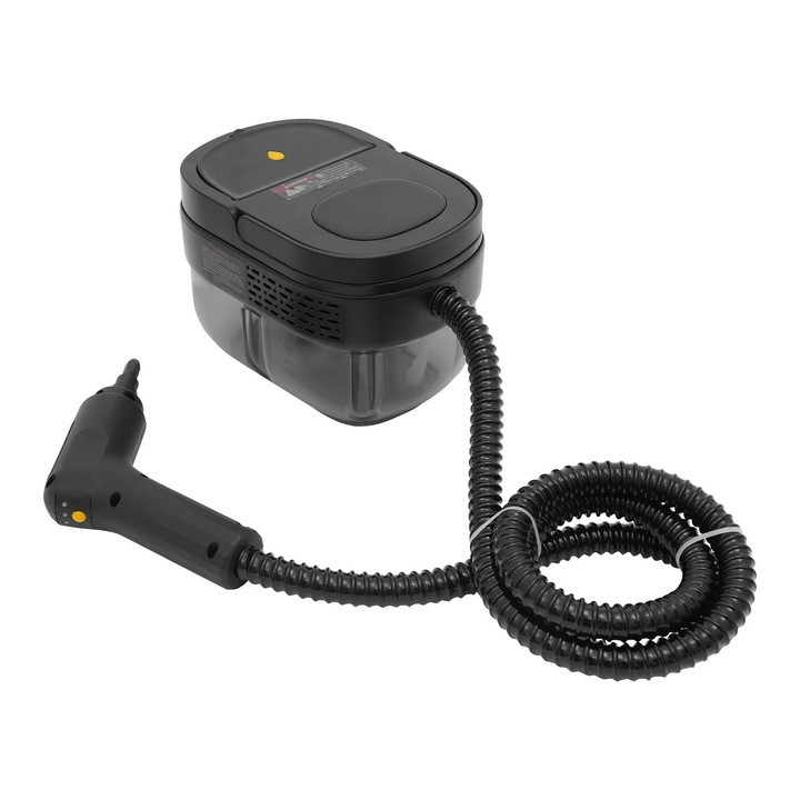 Aparat de curatat cu abur portabil, Curatator cu abur presurizat, 1500 W, 3, 0 Bar, 105 °C, Incalzire 15 s, Autonomie 45–55 min, Stecher EU 220 V, Galben