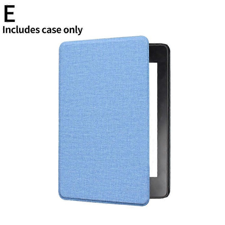 Flip tok Kindle Paperwhite 12th 2024 készülékhez, állítható kézpánttal, csúszásmentes és strapabíró textil anyagból, könnyű és hordozható, világoskék, 1 db.