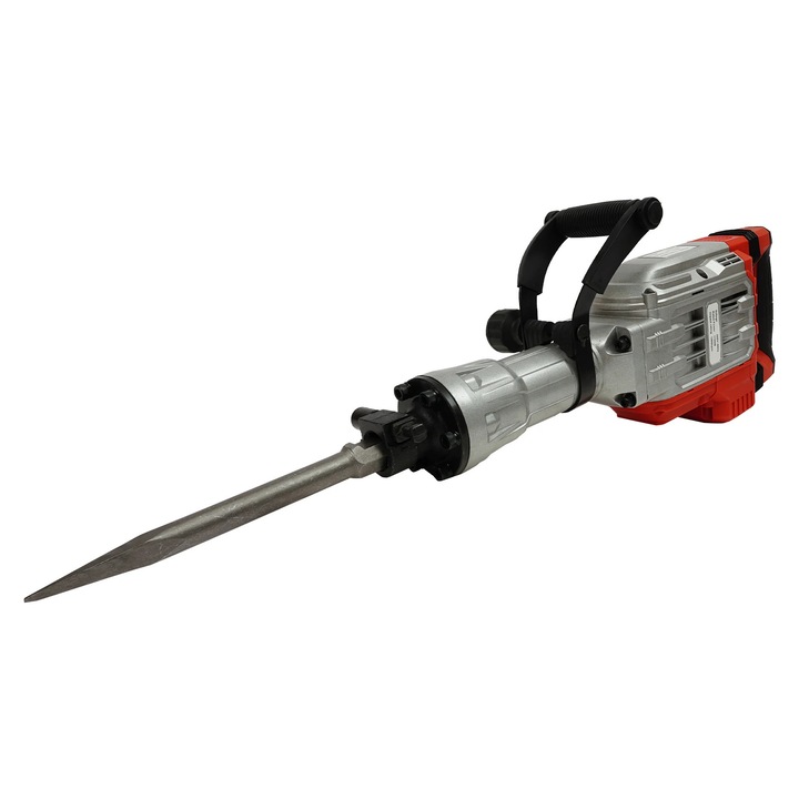 Ciocan demolator electric, Picon, Putere 1700 W, Energie 60 J, Rata lovituri 1900/min, Tensiune 220 V 50 Hz, Stecher UE, Argintiu/Rosu