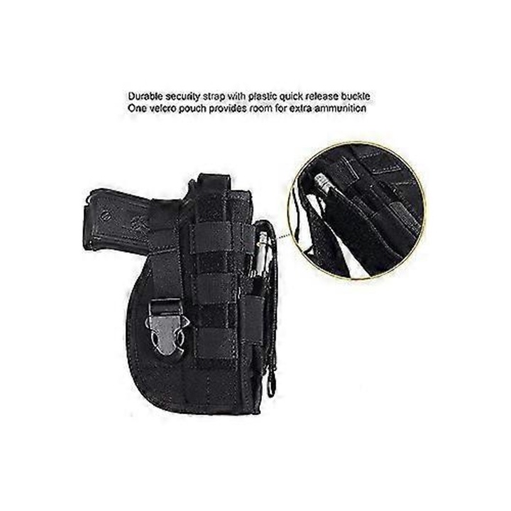 Toc universal pistol dreptaci, Molle, multicolor