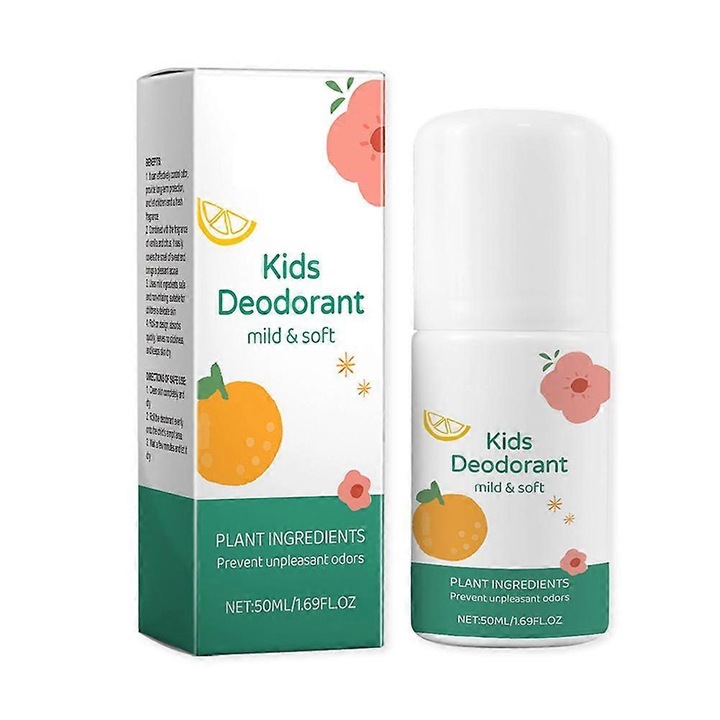 Dezodor természetes gyerekeknek, roll-on, 50ml, vanília-citrus