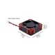Ventilator metalic 30x10x30mm, racire rapida, silentios, multicolor