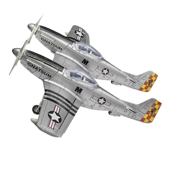 Model avion 1/48, set asamblare, plastic, gri argintiu, 20.5x28.5x5.2cm