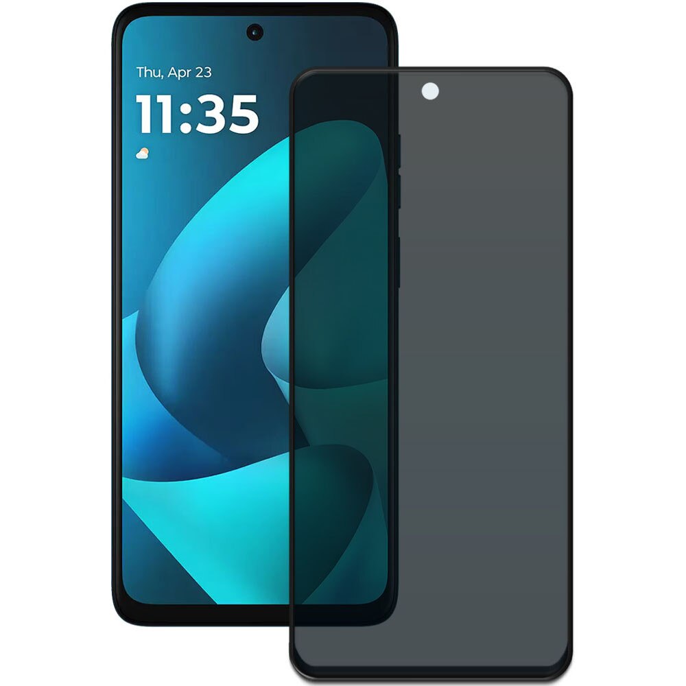 Folie din sticla securizata pentru Motorola Moto G57 Power, HAMSTERBOX Privacy Shield, Protectie completa ecran, Full face, Aplicare rapida, Case Friendly, Negru