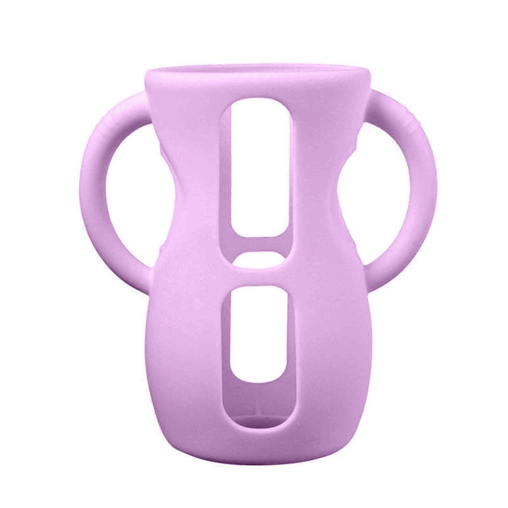 Husa silicon pentru biberoane 120ml 6 culori, 6.5x11cm