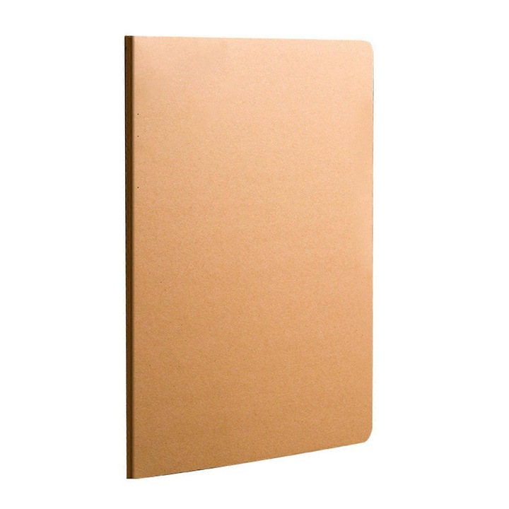 Carnet softcover, 68 pagini neliniate, maro, 13.8x20.8cm