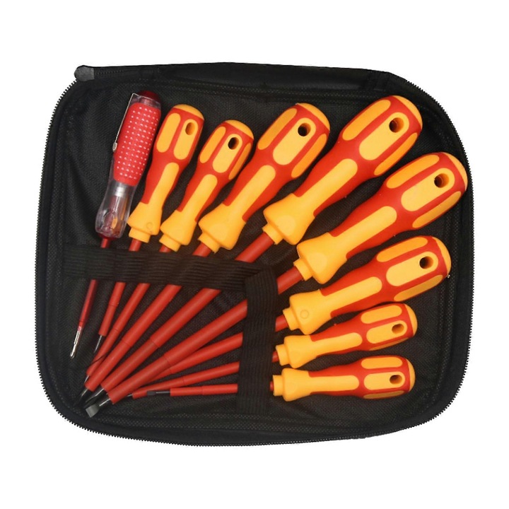 Set surubelnite magnetice izolate 9 in 1, otel crom, 25x21x2.5cm