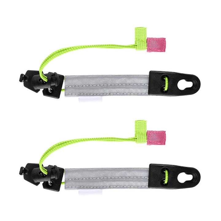 Set 2 benzi reflectorizante pentru glezna si brat, elastic, multicolor, 34x67cm