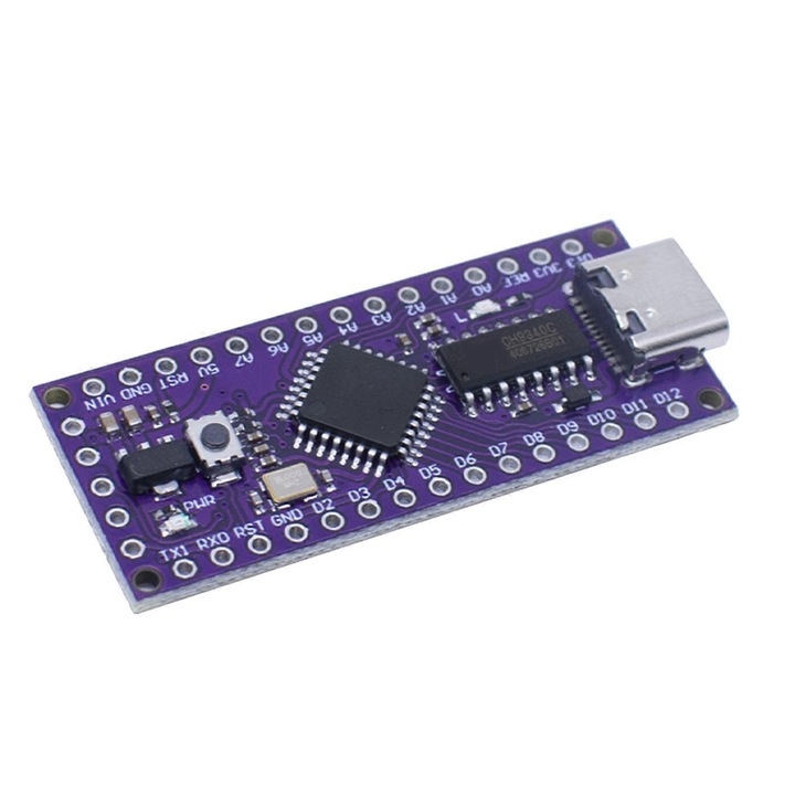 Placa dezvoltare MiniEVB, USB la serial, CH9340C, 19x44mm