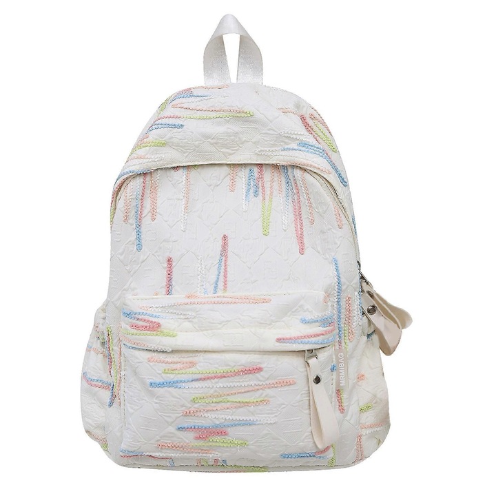 Rucsac scolar nylon multicolor 26x13x33cm