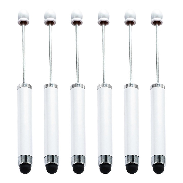 Set 6 pixuri 2 in 1 cu stylus, multicolor, 14.1cm
