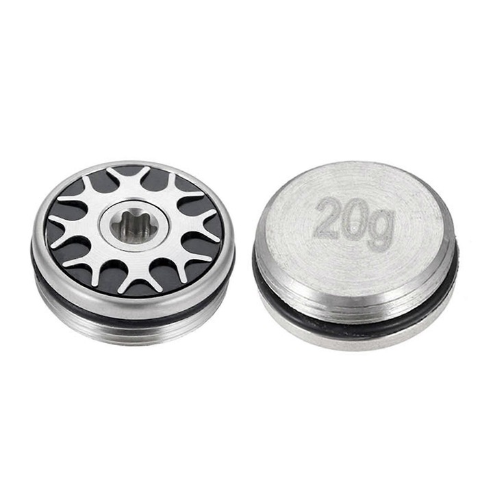 Greutati metalice pentru crose golf, set 2 buc, rosu-negru, 20mm, 5-35g