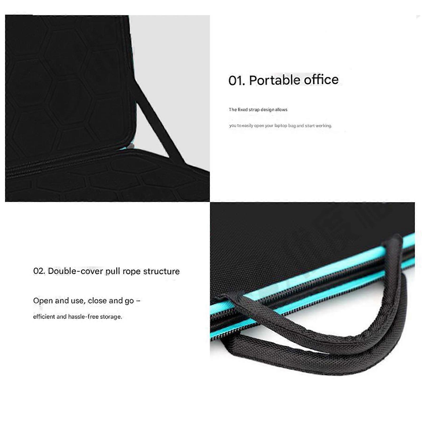 Husa laptop 14/15/17 inch, rezistenta la apa si socuri, material Oxford, negru