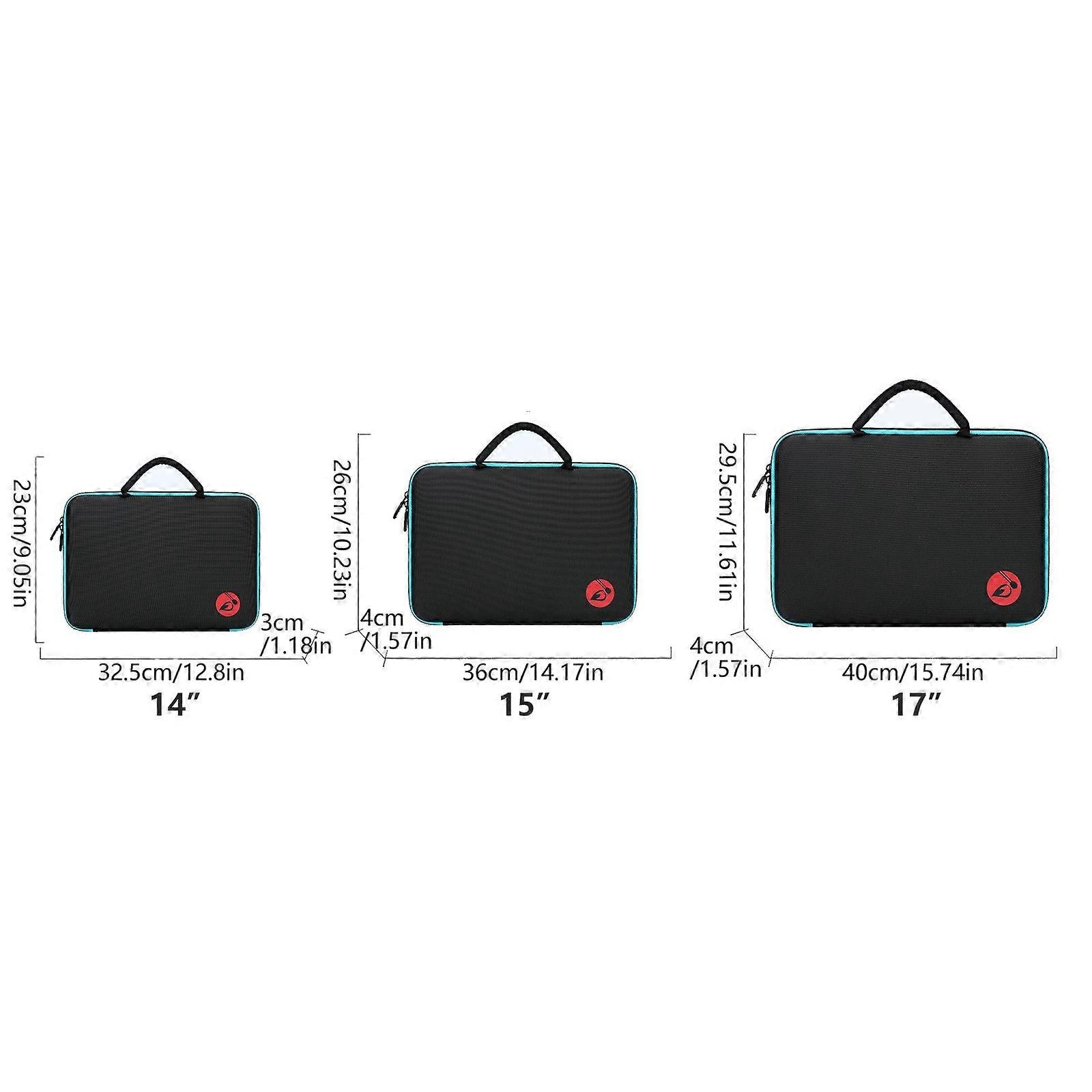 Husa laptop 14/15/17 inch, rezistenta la apa si socuri, material Oxford, negru