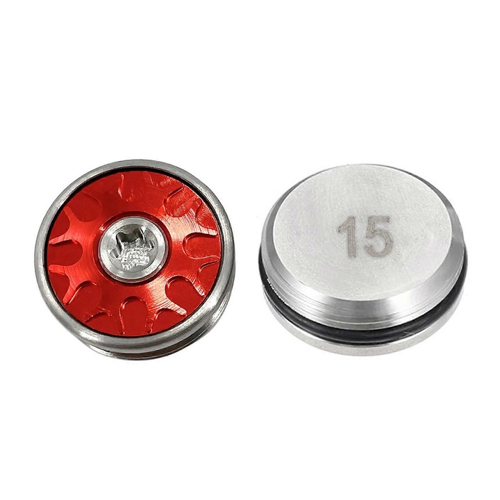 Greutati metalice pentru crose golf, set 2 buc, rosu-negru, 20mm, 5-35g