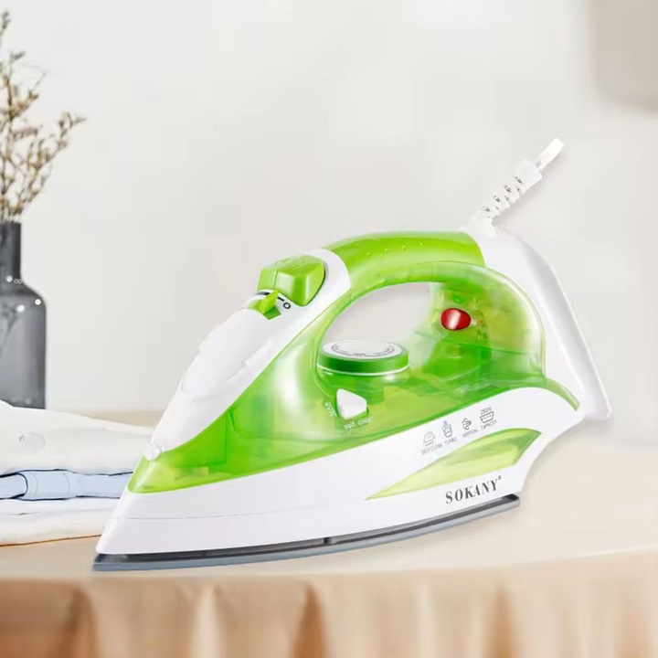 Fier de calcat cu abur SOKANY de inalta calitate, electric, puternic, de 2400 W