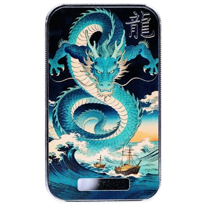 Lingou Argint Dragon " Cānghǎi", 1 oz, 31, 1 g, puritate 999