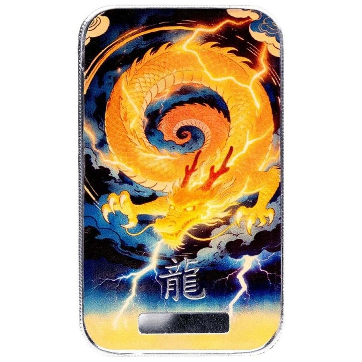 Lingou Argint Dragon " Tiāndiàn ", 1 oz, 31, 1 g, puritate 999