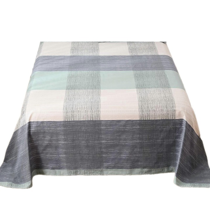 Lenjerie de pat bumbac spalat, moale, respirabil, poliester, 120x230cm-200x230cm