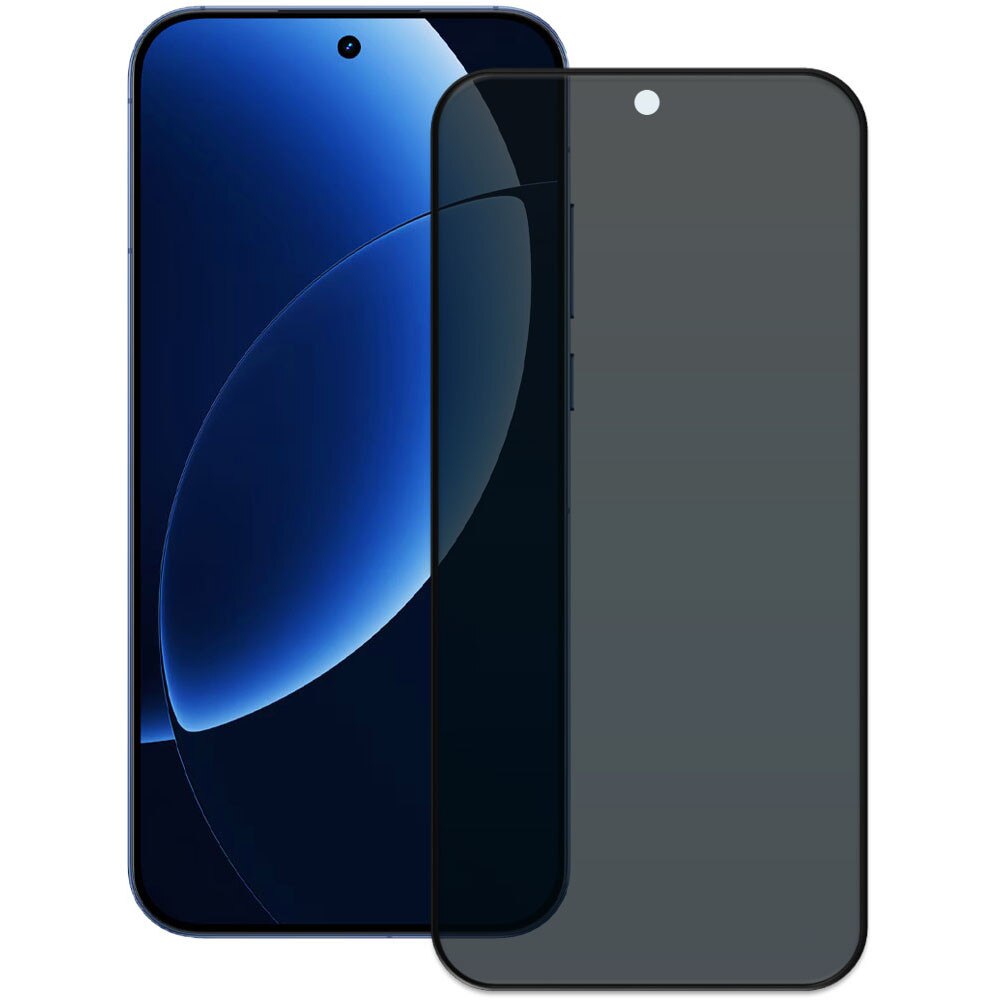 Folie din sticla securizata pentru Realme GT 8 Pro, HAMSTERBOX Privacy Shield, Protectie completa ecran, Full face, Aplicare rapida, Case Friendly, Negru