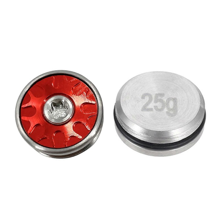 Greutati metalice pentru capete crose golf set 2 buc rosu negru 20mm 5g-35g