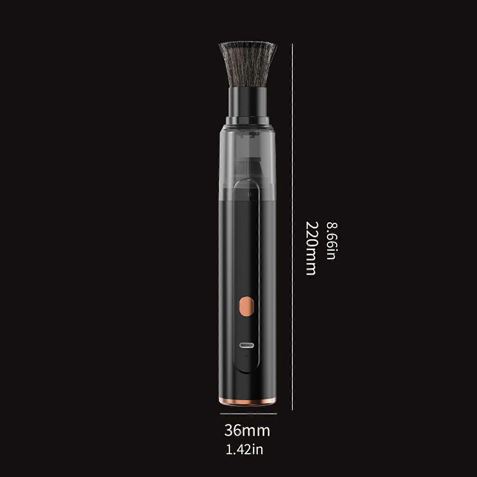 Aspirator portabil pentru cafea, compact, alb-negru, 3.6x22cm, 1500mAh