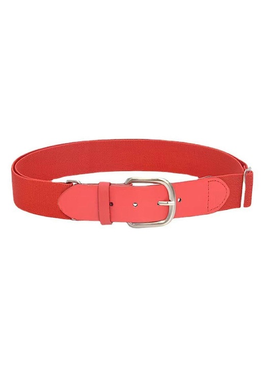 Curele din panza cu catarama metalica, curea subtire reglabila, universala pentru femei si barbati, pentru pantaloni de exterior, talie pentru palton Rosu
