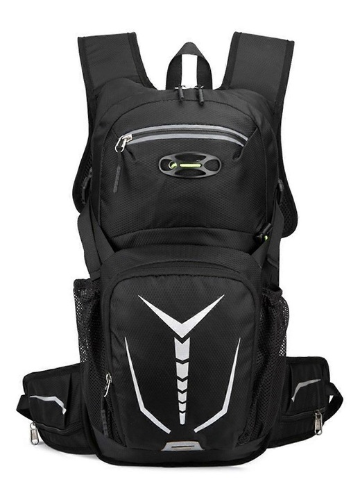 Rucsac sport unisex, capacitate mare, negru, 30x45x15cm