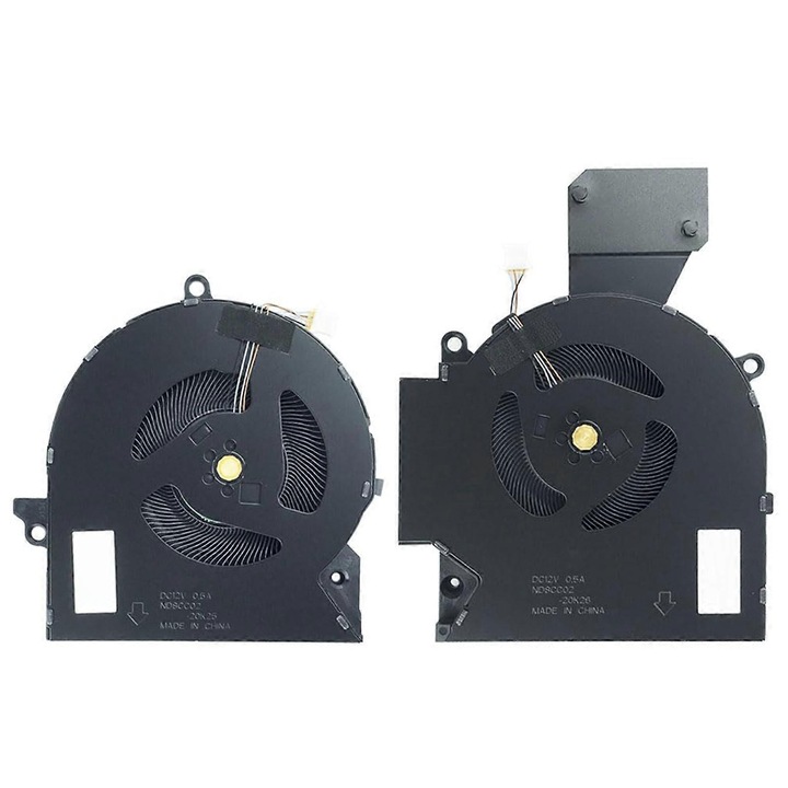 CPU GPU fém hűtőventilátor 9x8cm készlet laptophoz