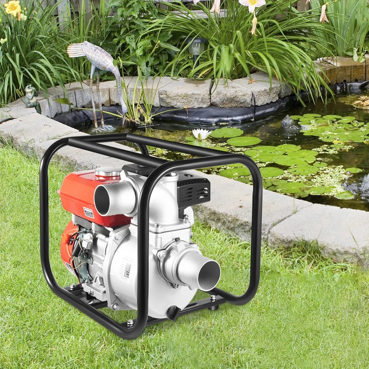 Centrifugális vízszivattyú 7.5HP, piros, 220V, 0.95gal, 26.25x98.43ft