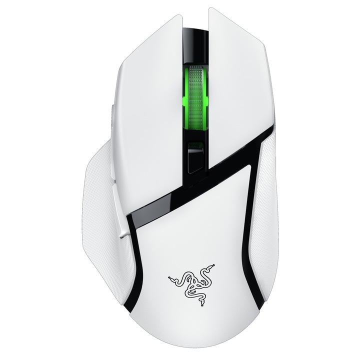 Mouse gaming Razer Basilisk V3 X HyperSpeed, Dual-Mode, 18000 DPI, Bluetooth Alb