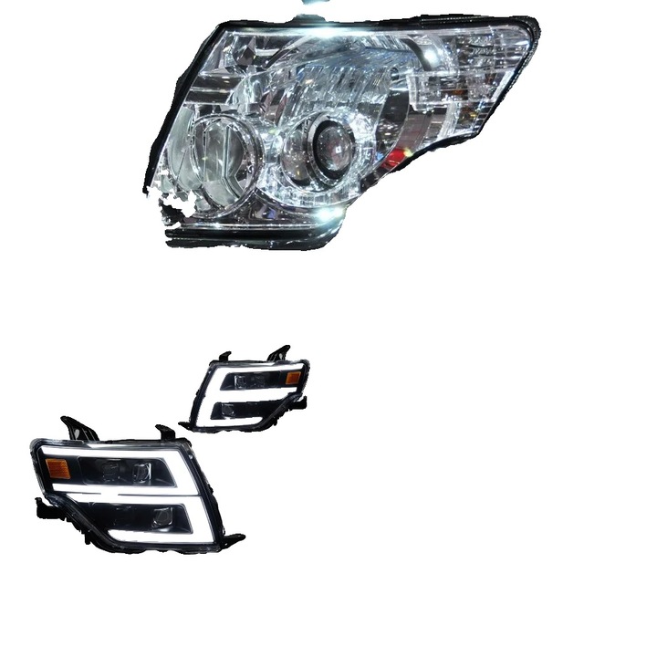 Teljes LED fényszóró, projektorok, kompatibilis Pajero V97 V93, fehér, 12V