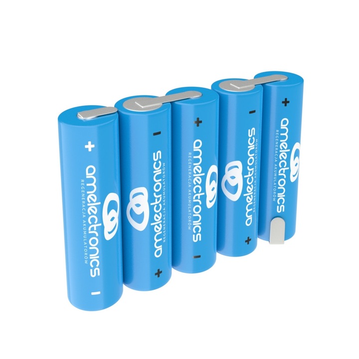 Pachet acumulatori AM Electronics 6V 1000mAh Ni-Cd 75x50x14mm 5S1P