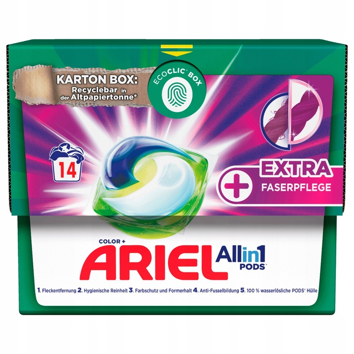 Ariel All In 1 Extra Color Mosókapszula Színes Ruhákhoz 14 Db