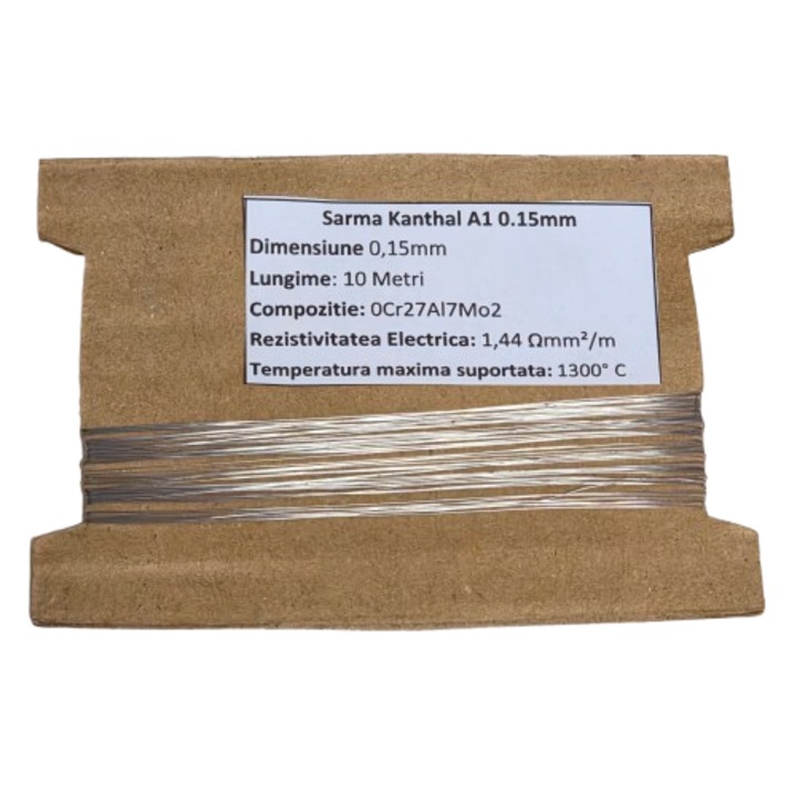 Sarma Kanthal A1 0.15mm, extrém hőmérsékletálló, 10 méter, Nafpro