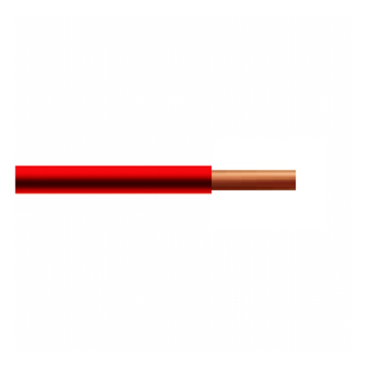 Cablu electric rigid FY 2.5 mm² (H07V-U), Rola 25 m, Culoare Rosu, Conductor Cupru