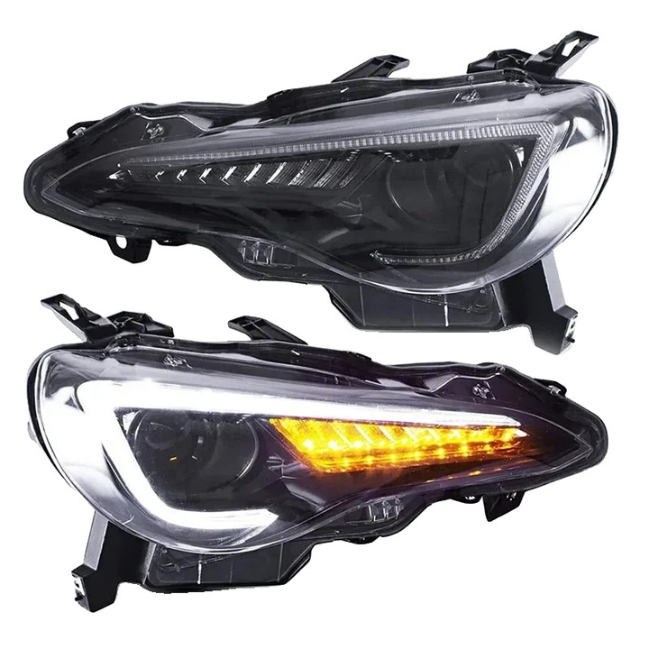 LED fényszórók, 2 db-os készlet, vízálló, 12V, 12 lbs, ABS, jobb, Toyota 86 Subaru BRZ-hez