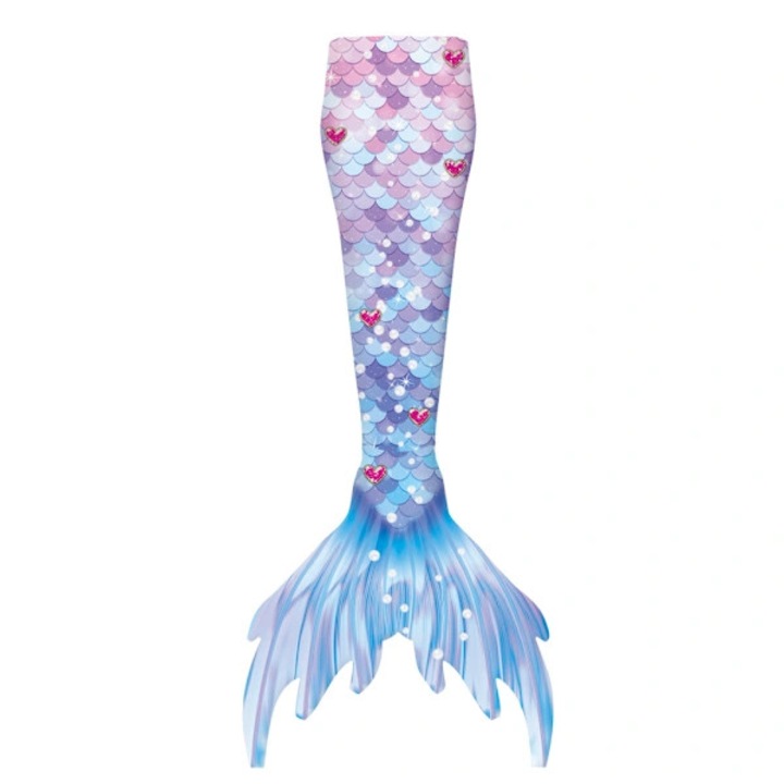 Lila sellőfarok úszóruha 140 cm monofinnel