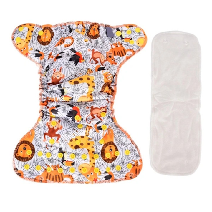 Scutec textil nou-nascut, marime unica, impermeabil, elastic, TPU, alb