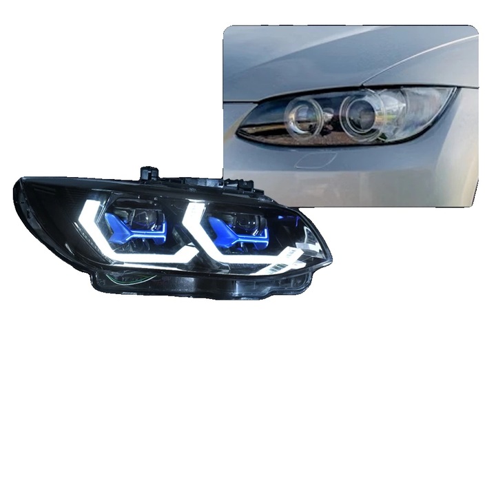 LED fényszórók projektor lencsékkel, 2006-2010, fehér, standard